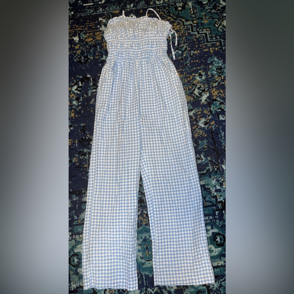 Halter style Gingham Romper